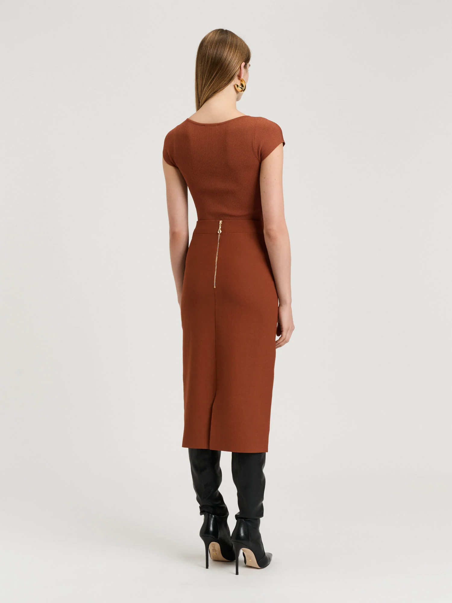 MILANO KNIT PENCIL SKIRT - Image 6