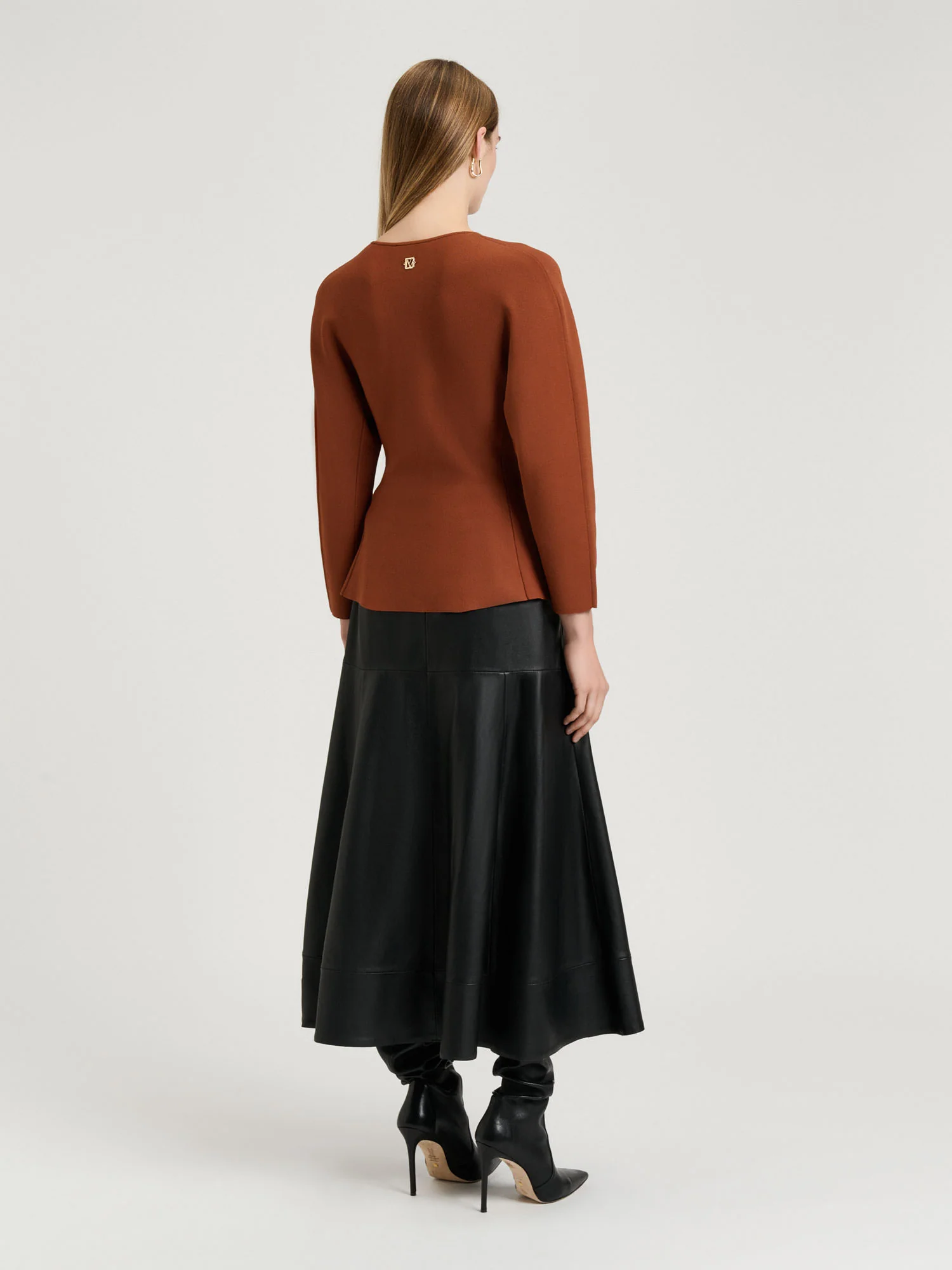 MILANO LONG SLEEVE PEPLUM TOP - Image 5