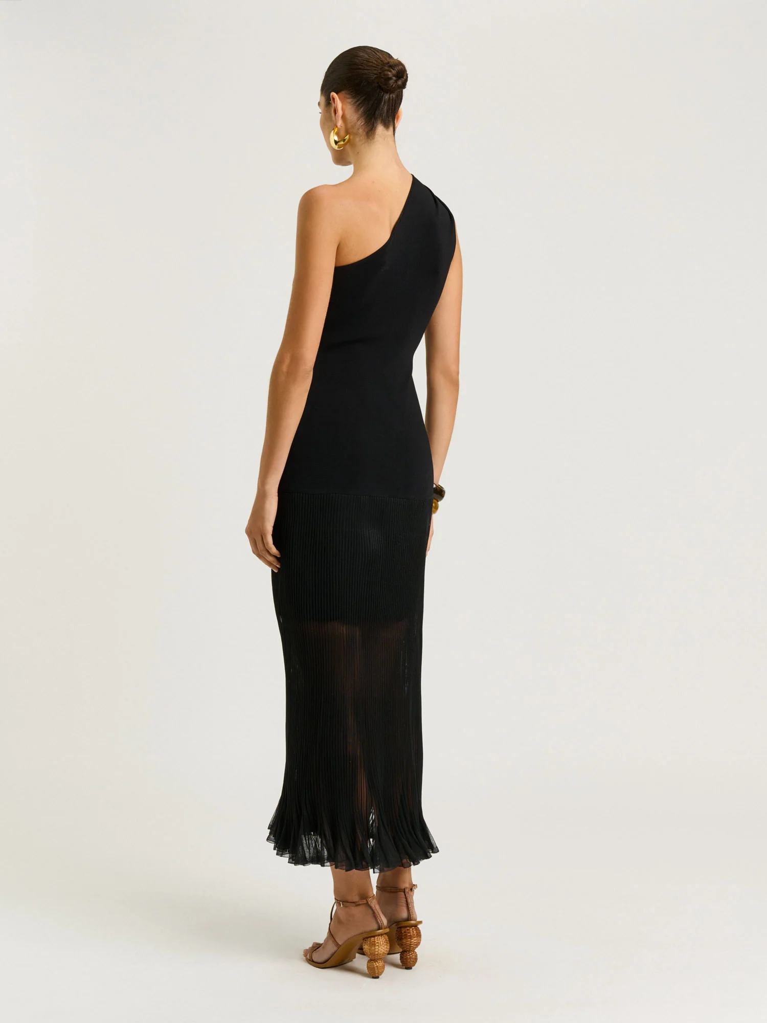 ONE SHOULDER KNIT DRESS - Image 3