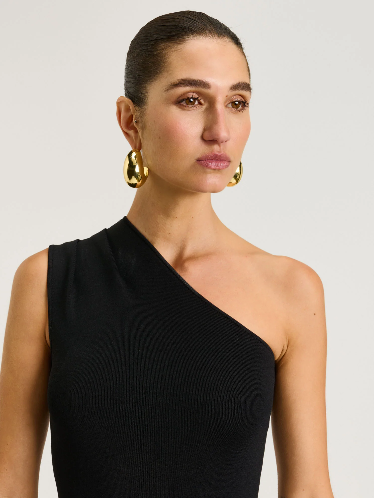 ONE SHOULDER KNIT DRESS - Image 4