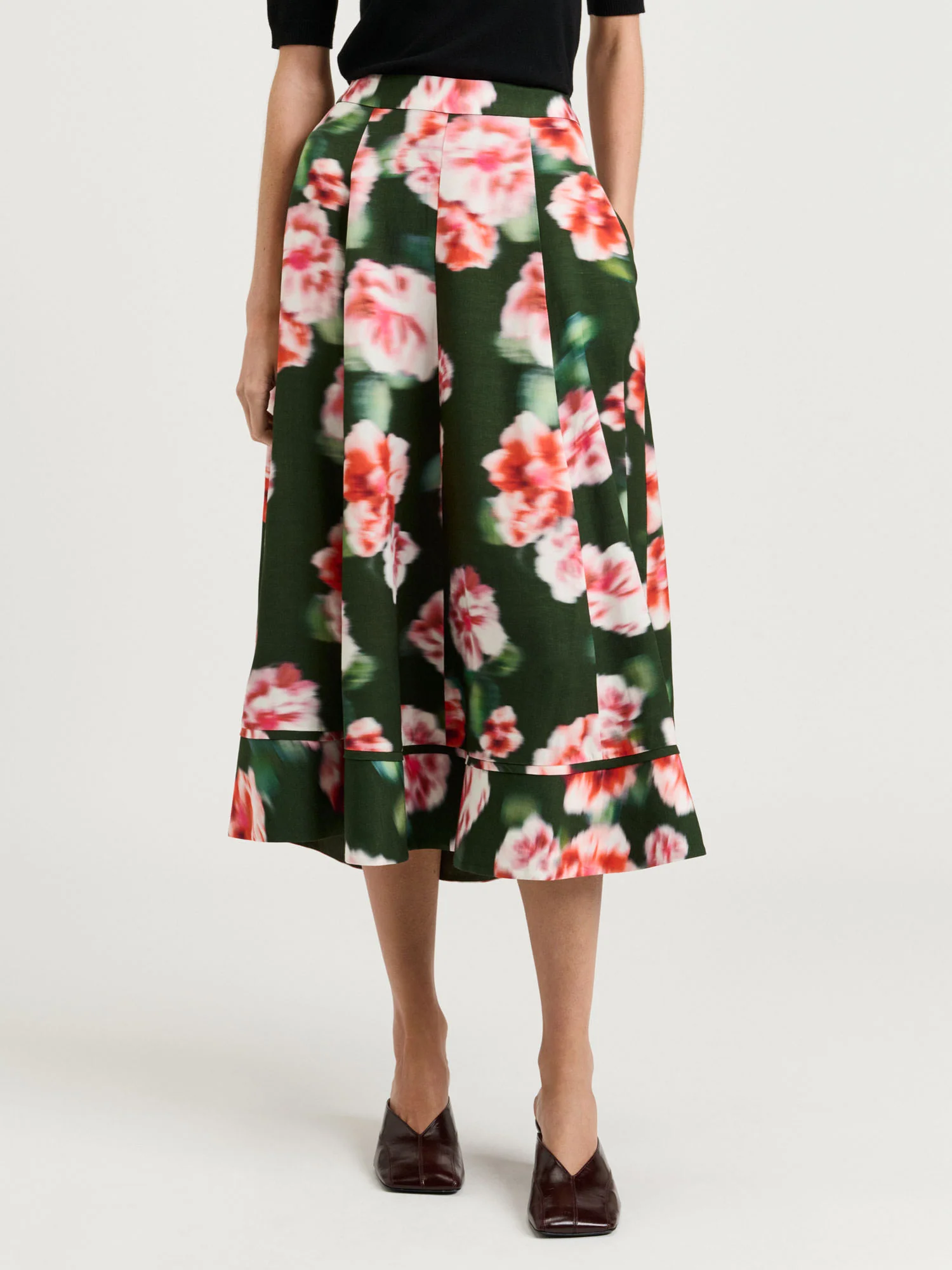 PINK HAZE FLORAL MIDI SKIRT - Image 2