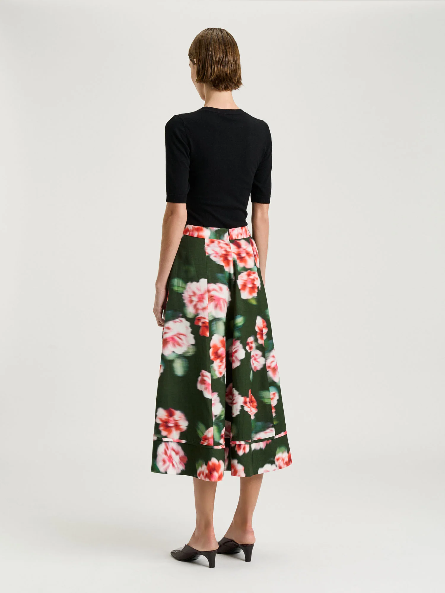 PINK HAZE FLORAL MIDI SKIRT - Image 3