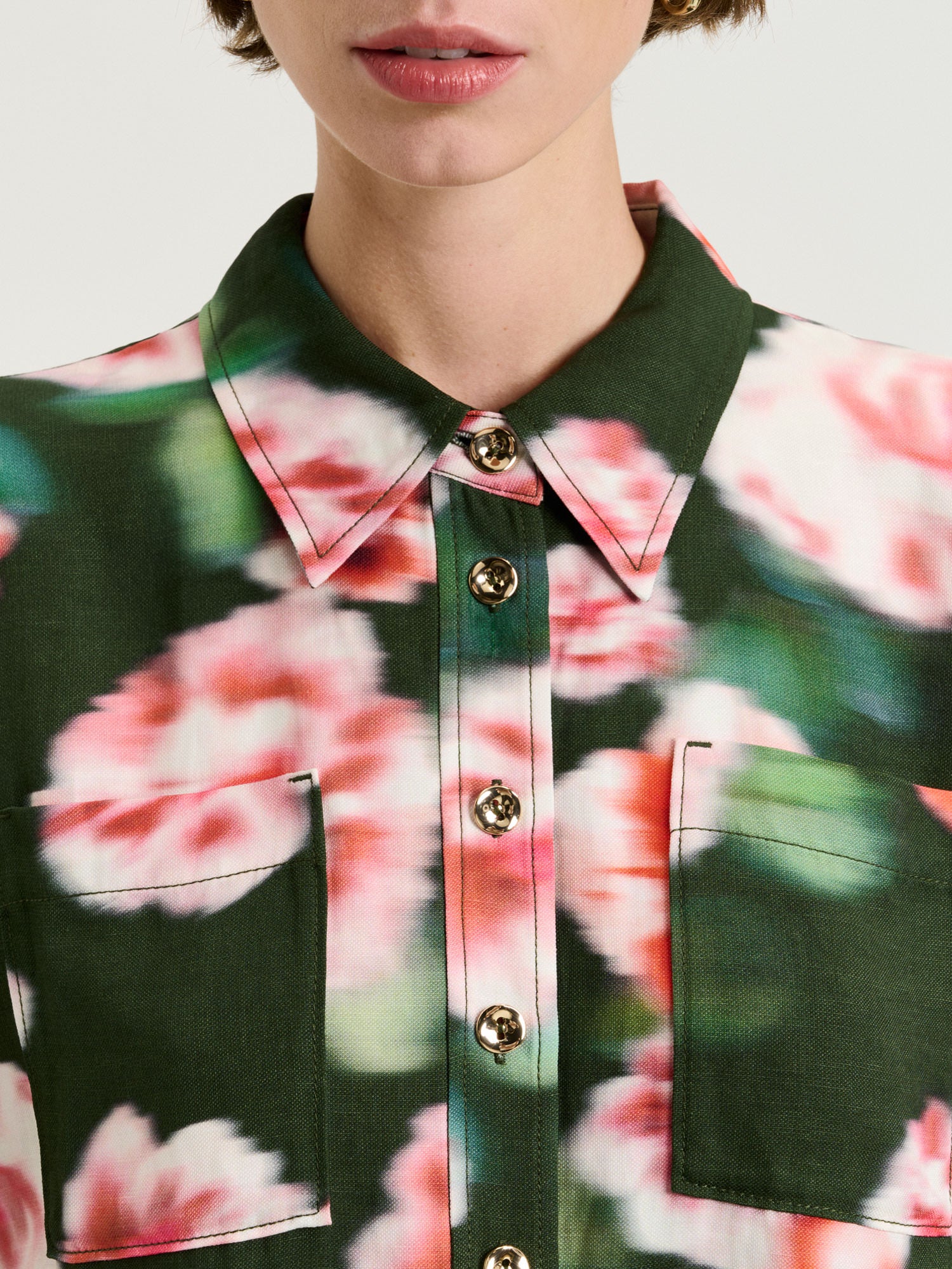 PINK HAZE FLORAL SHORT SLEEVE SHIRT - Image 3
