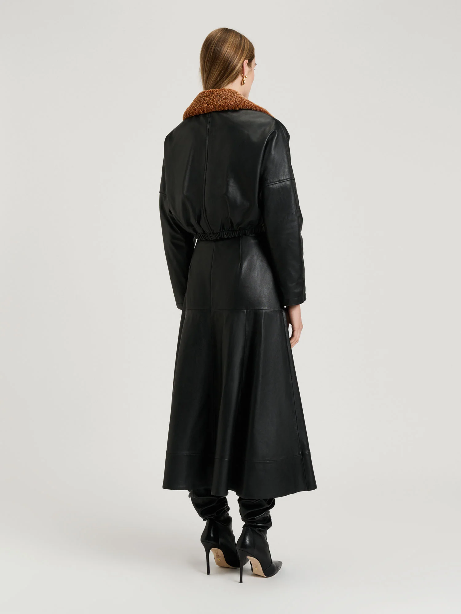 SHEARLING LEATHER BOMBER - Image 5
