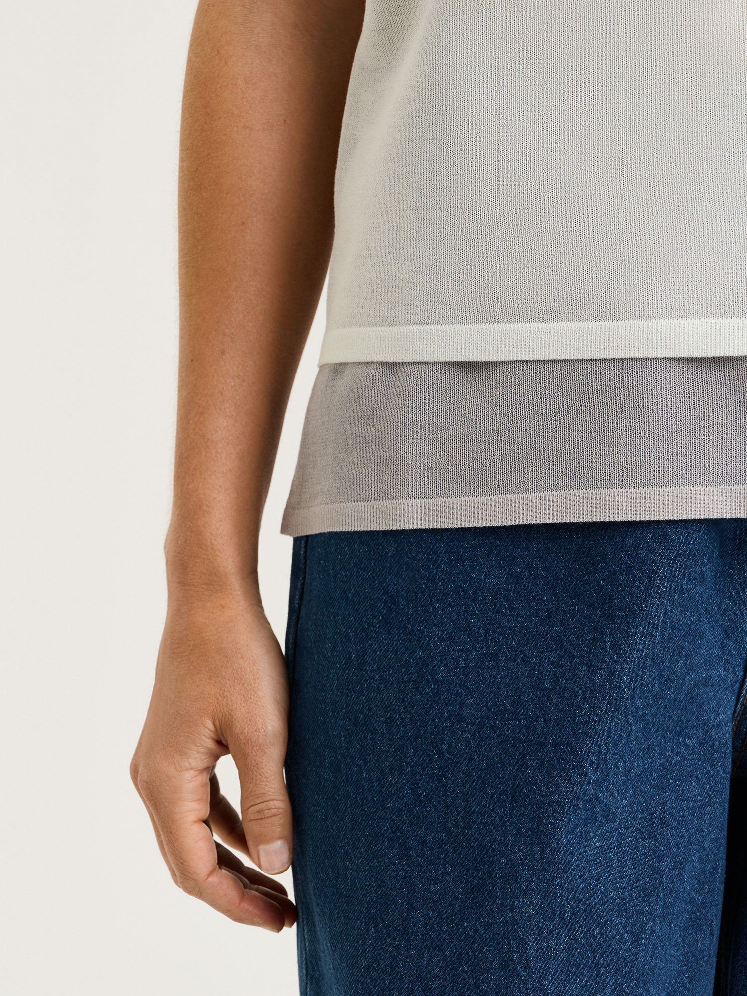 SHEER DOUBLE LAYER KNIT - Image 5