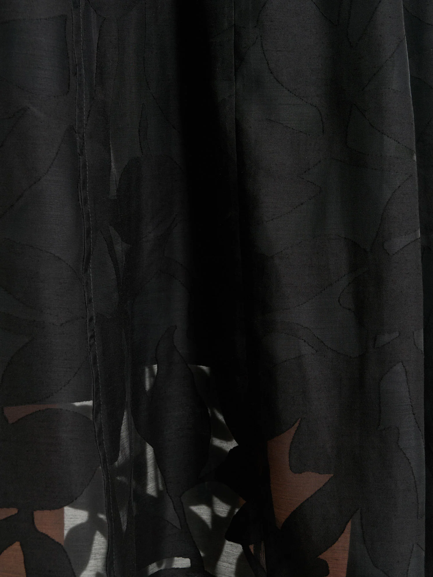 SHEER LEAVES BURNOUT MIDI DRESS - Image 6