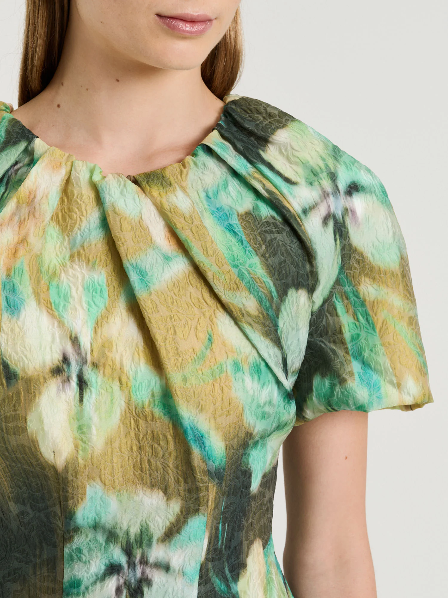SILK BLEND MIDI DRESS - Image 3