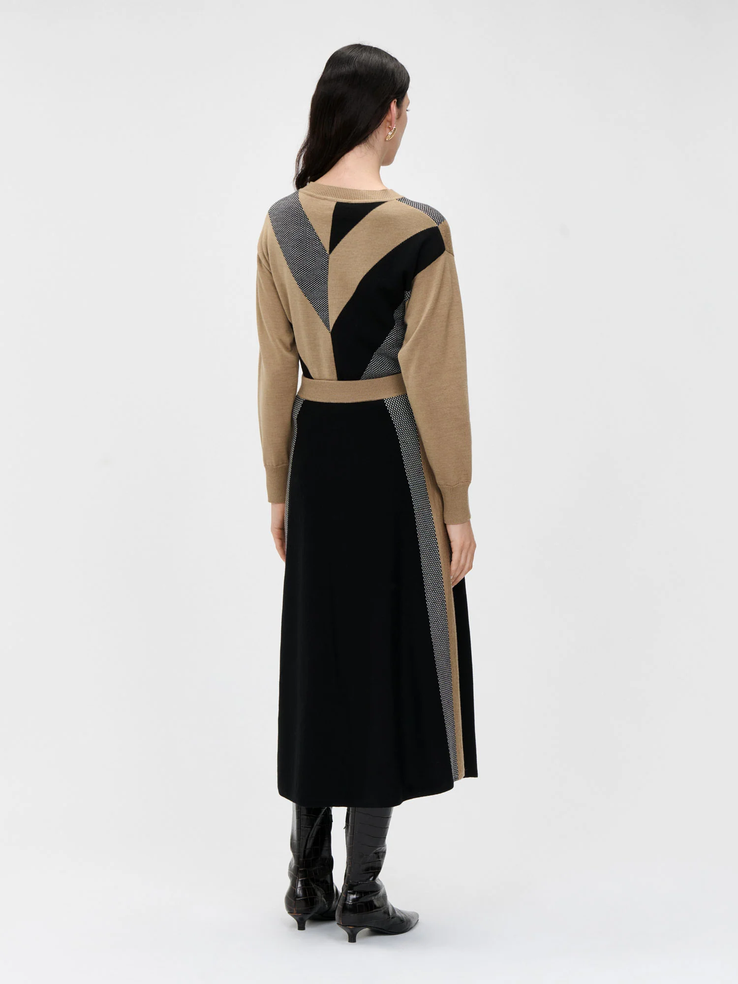 SPLICED JACQUARD MERINO SWEATER - Image 3