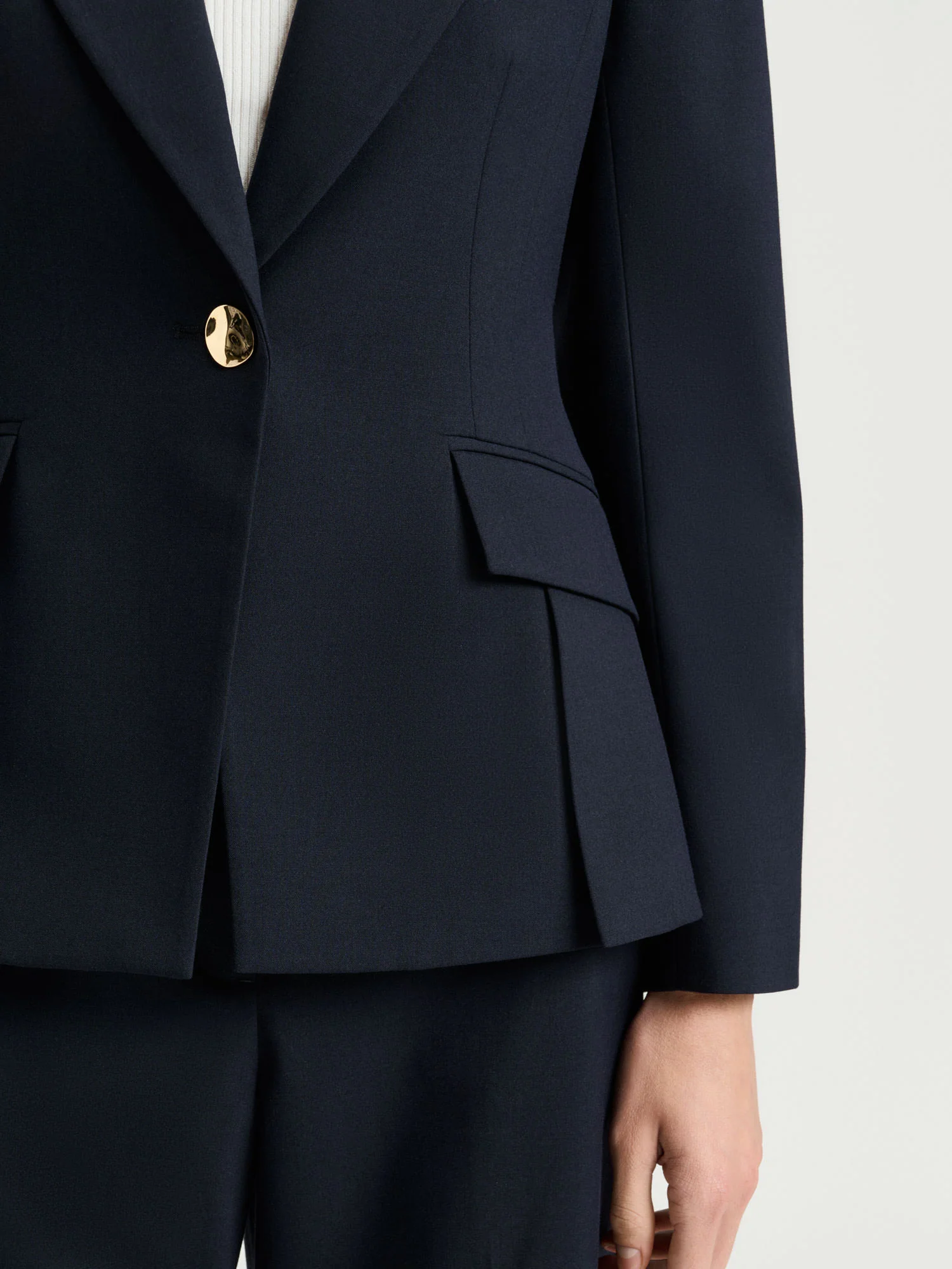 STRETCH SUITING SINGLE BREASTED BLAZER - Image 3