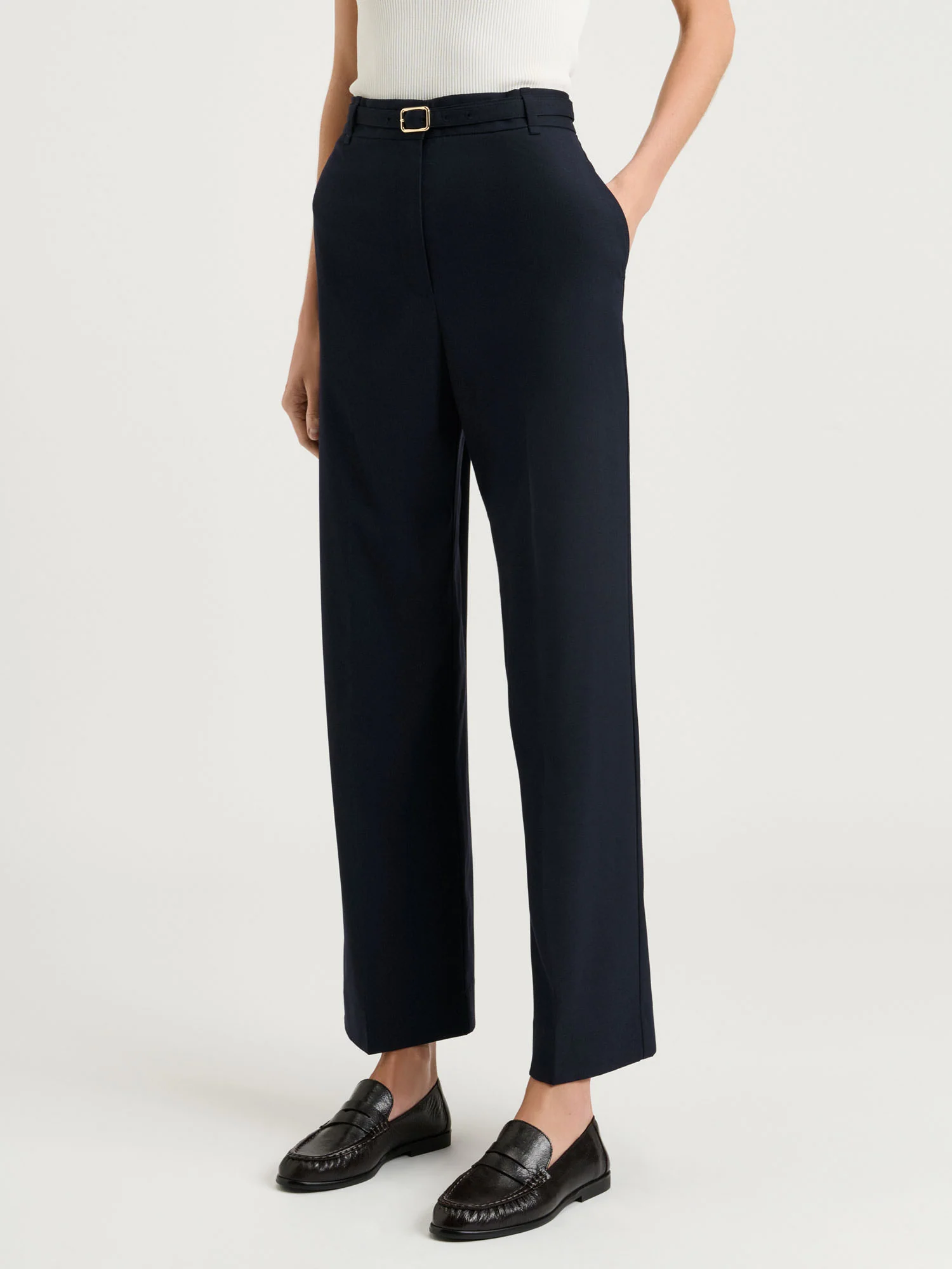 STRETCH SUITING WIDE LEG PANT - Image 3