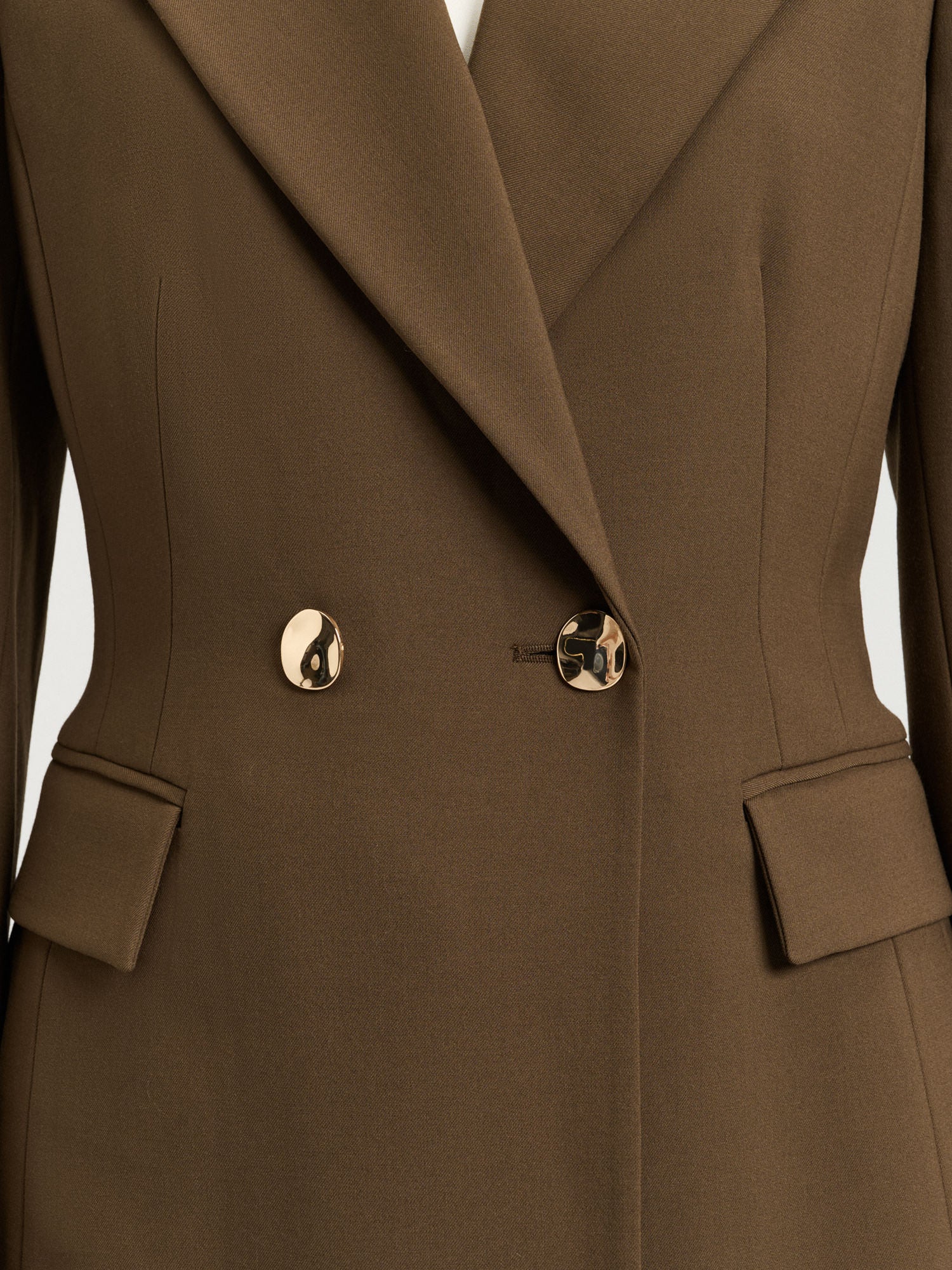TWILL SUITING DOUBLE BREASTED BLAZER - Image 3