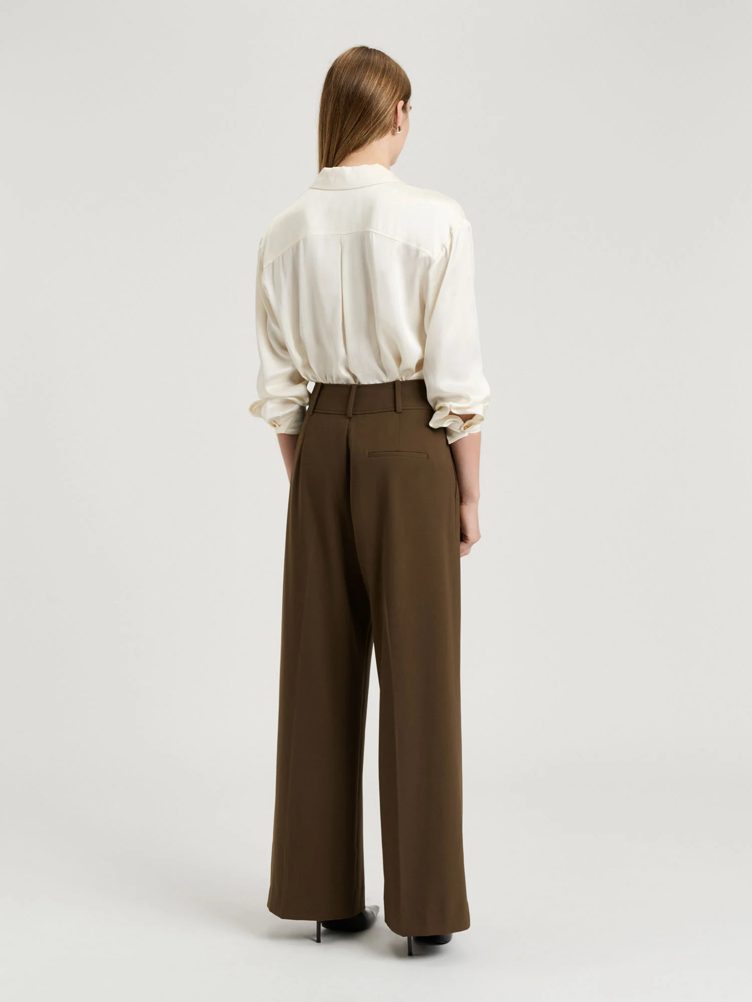 TWILL SUITING WIDE LEG PANT - Image 3