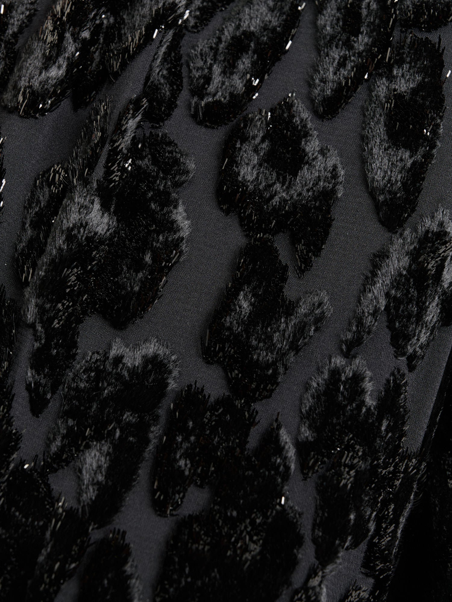 VELVET DEVORE DRAPED MIDI DRESS - Image 5