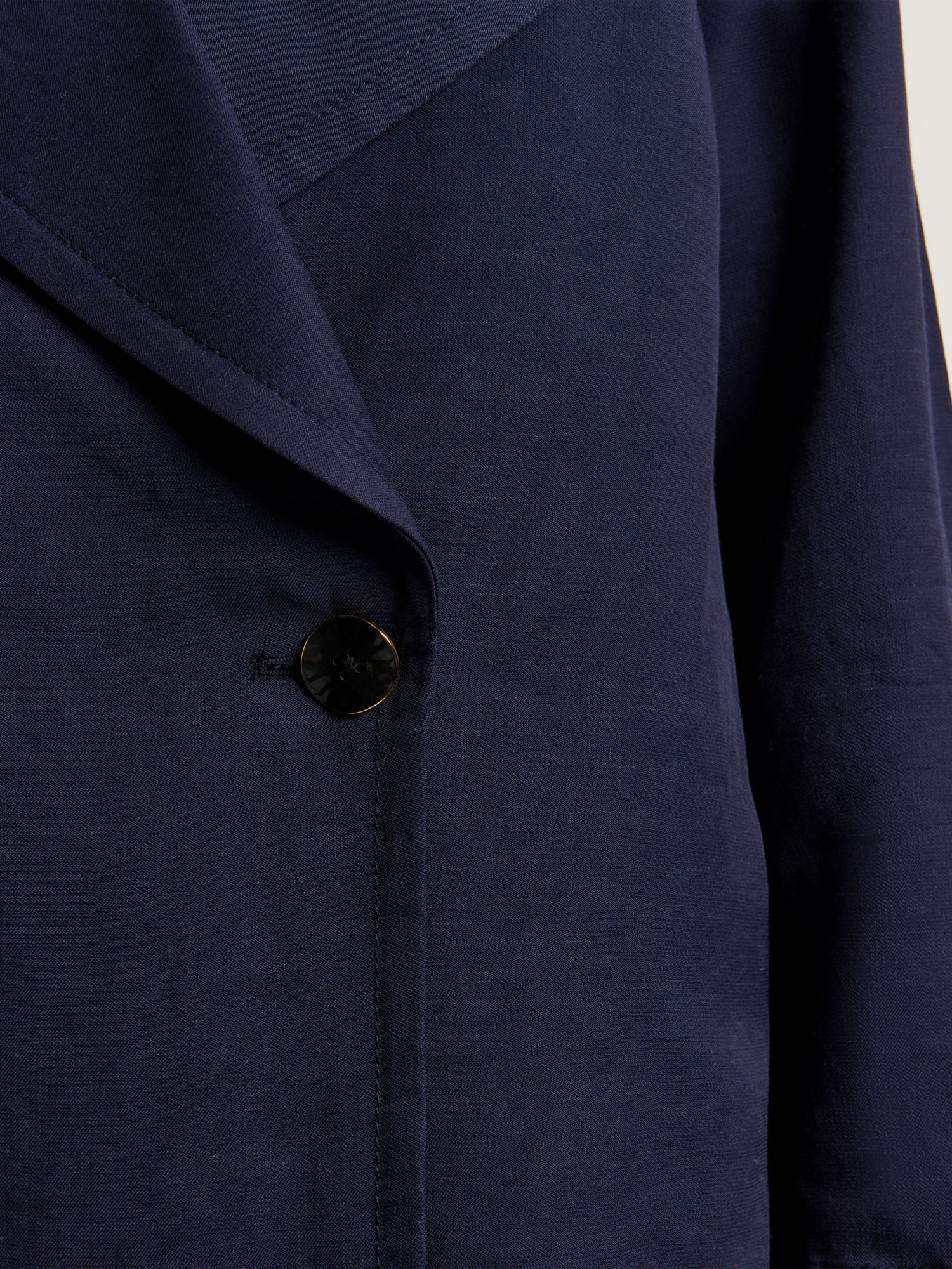 VISCOSE LINEN TWILL CROPPED TRENCH - Image 4