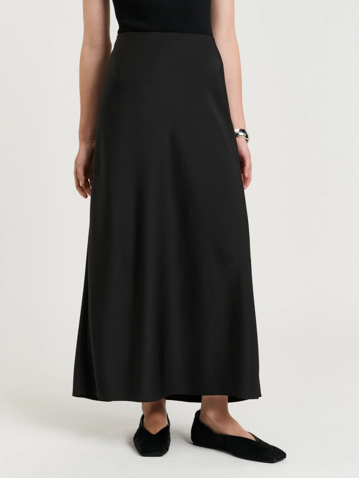 WASHED SATIN BIAS SKIRT - Image 2