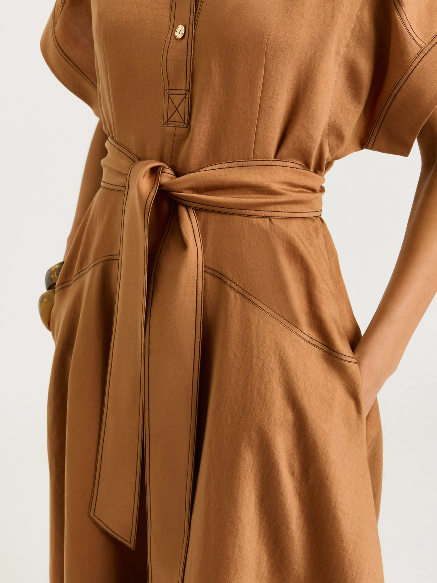 WASHER LYOCELL SHIRTDRESS - Image 5