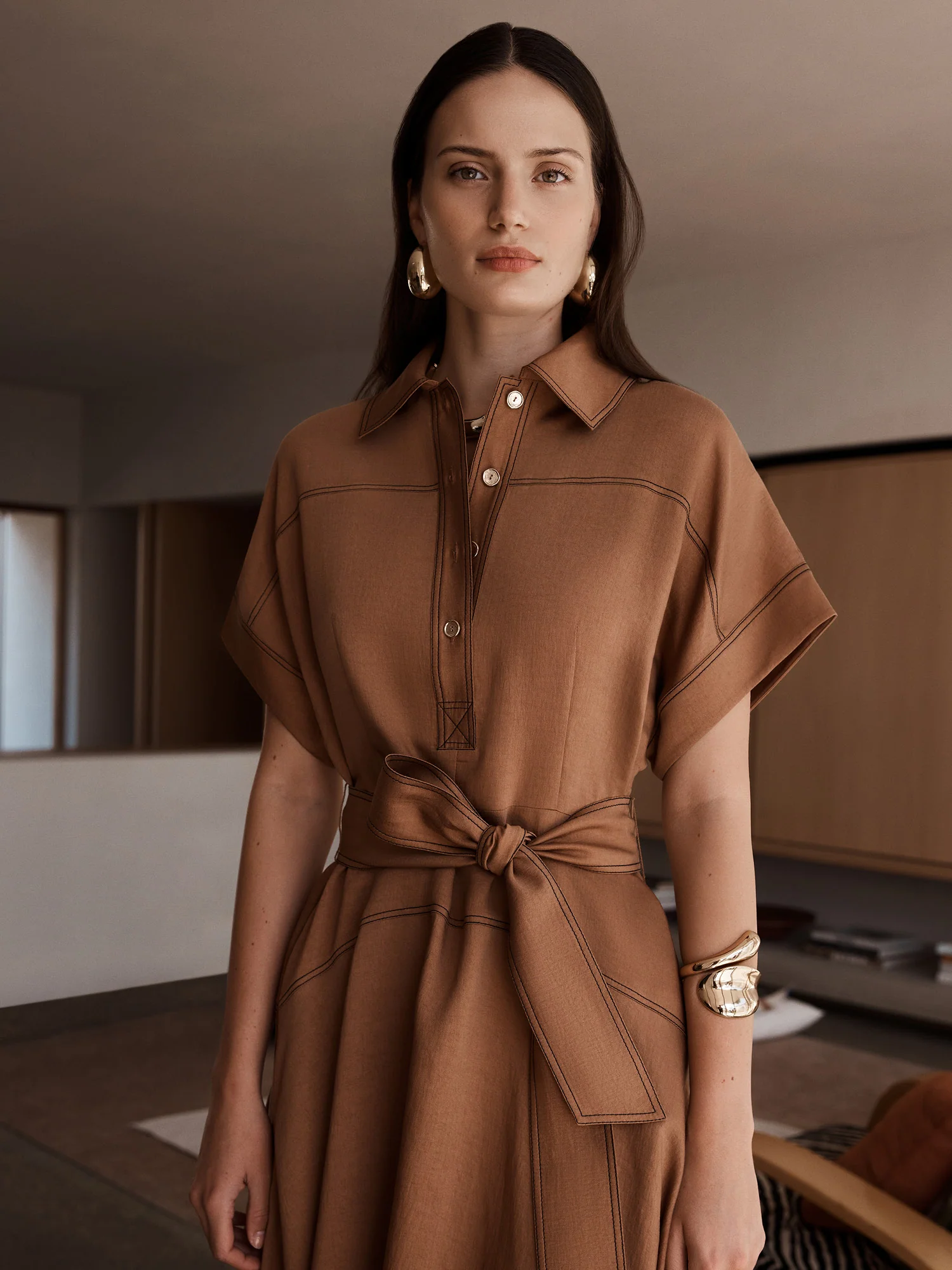 WASHER LYOCELL SHIRTDRESS - Image 8