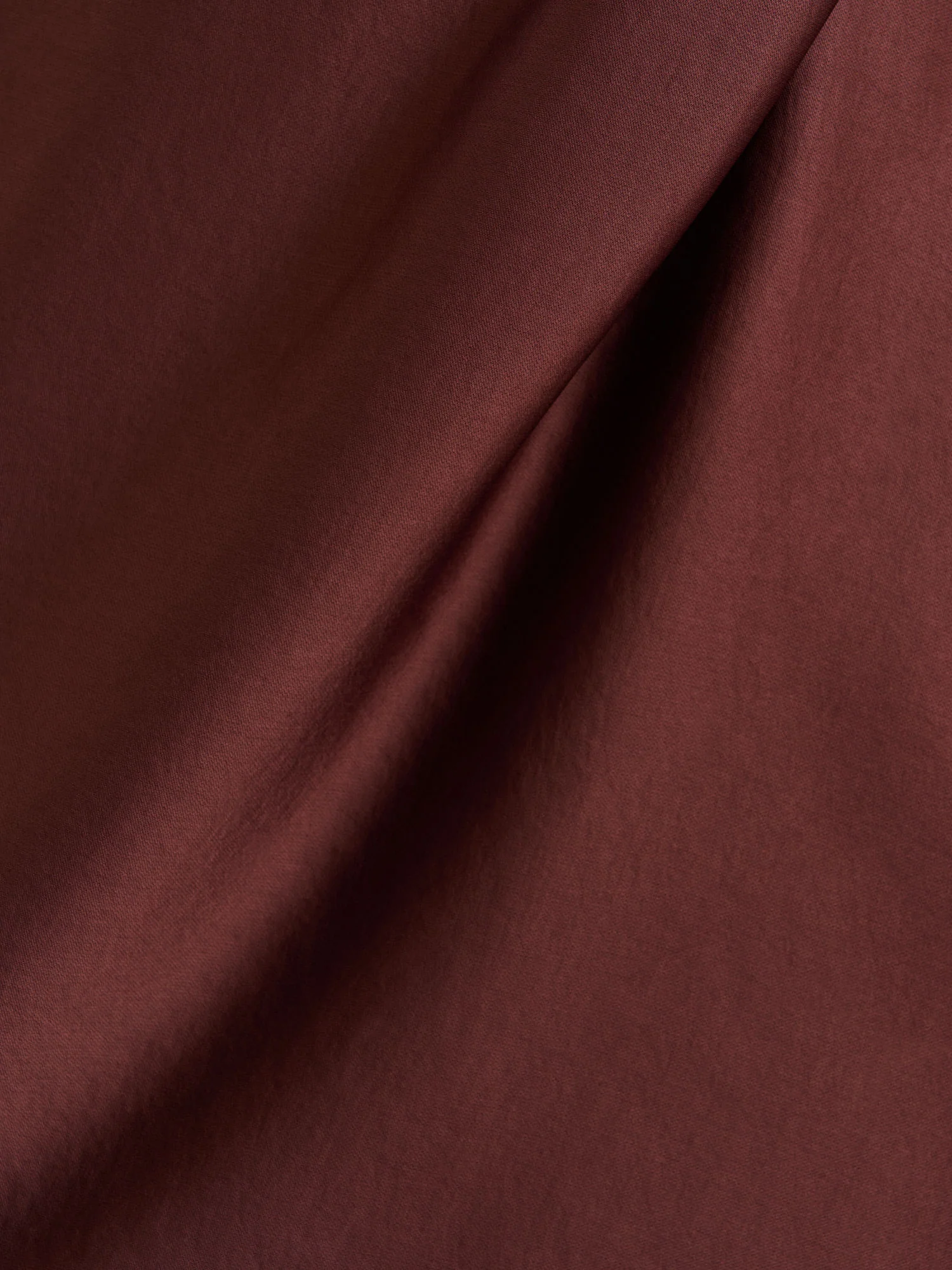 WASHER SATIN GATHERED SHOULDER MIDI DRESS - Image 12