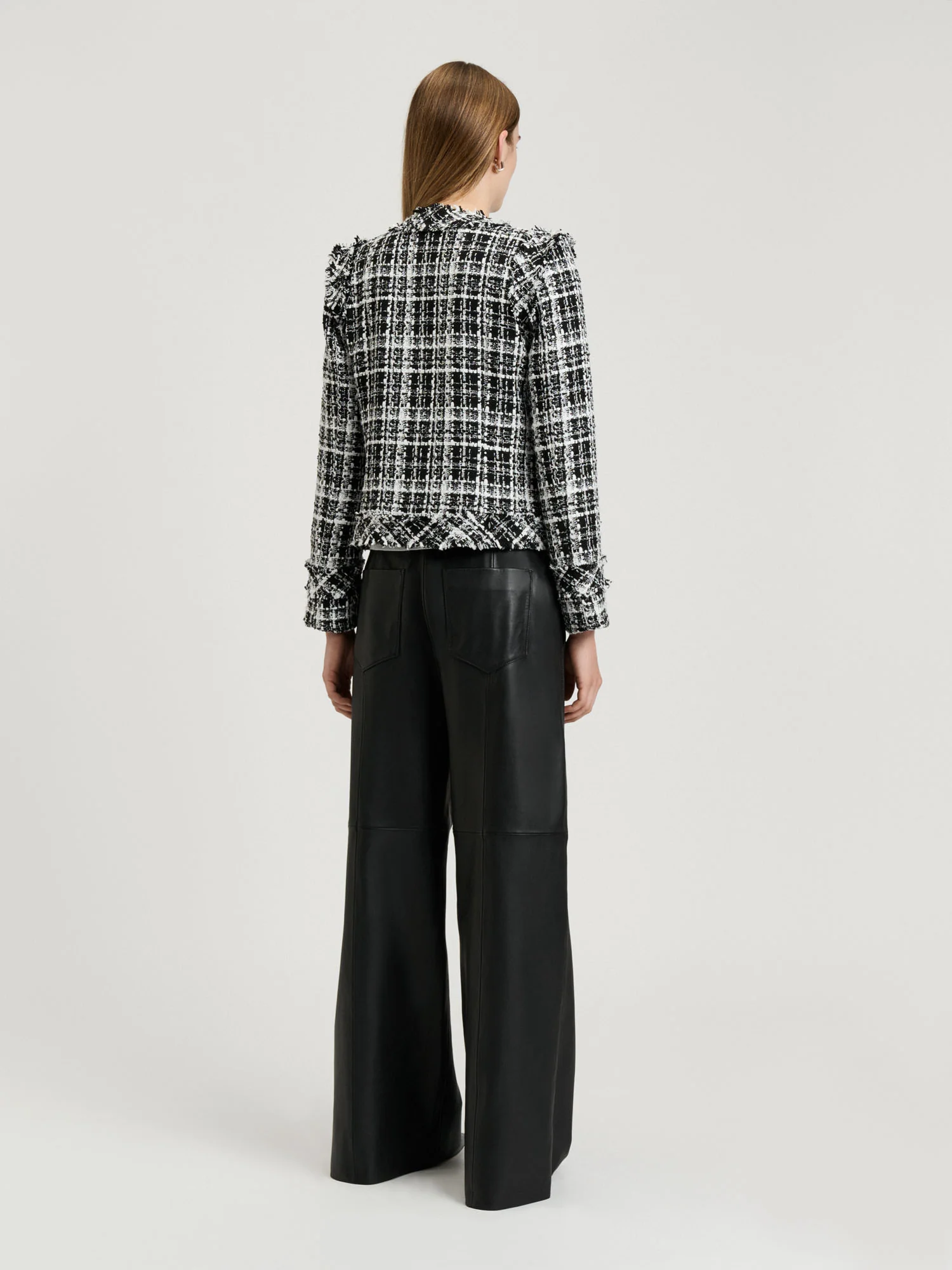 WIDE CHECK TWEED JACKET - Image 5