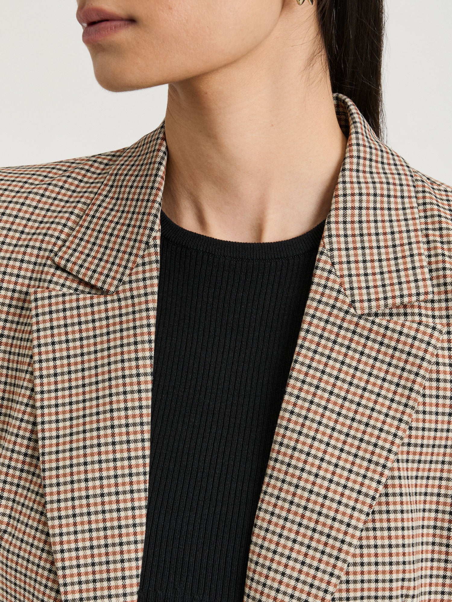 WOVEN CHECK BLAZER - Image 3