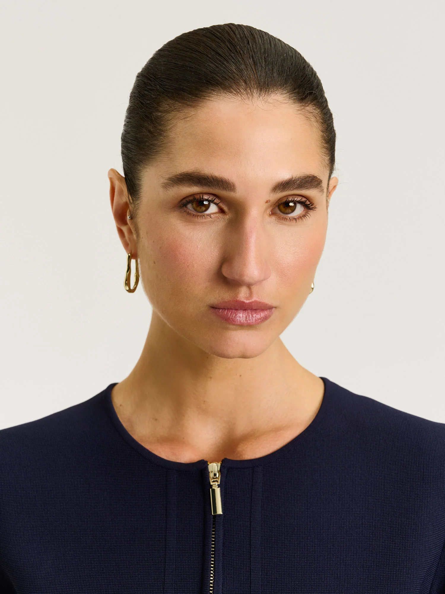 ZIP FRONT MILANO CREPE KNIT JACKET - Image 13