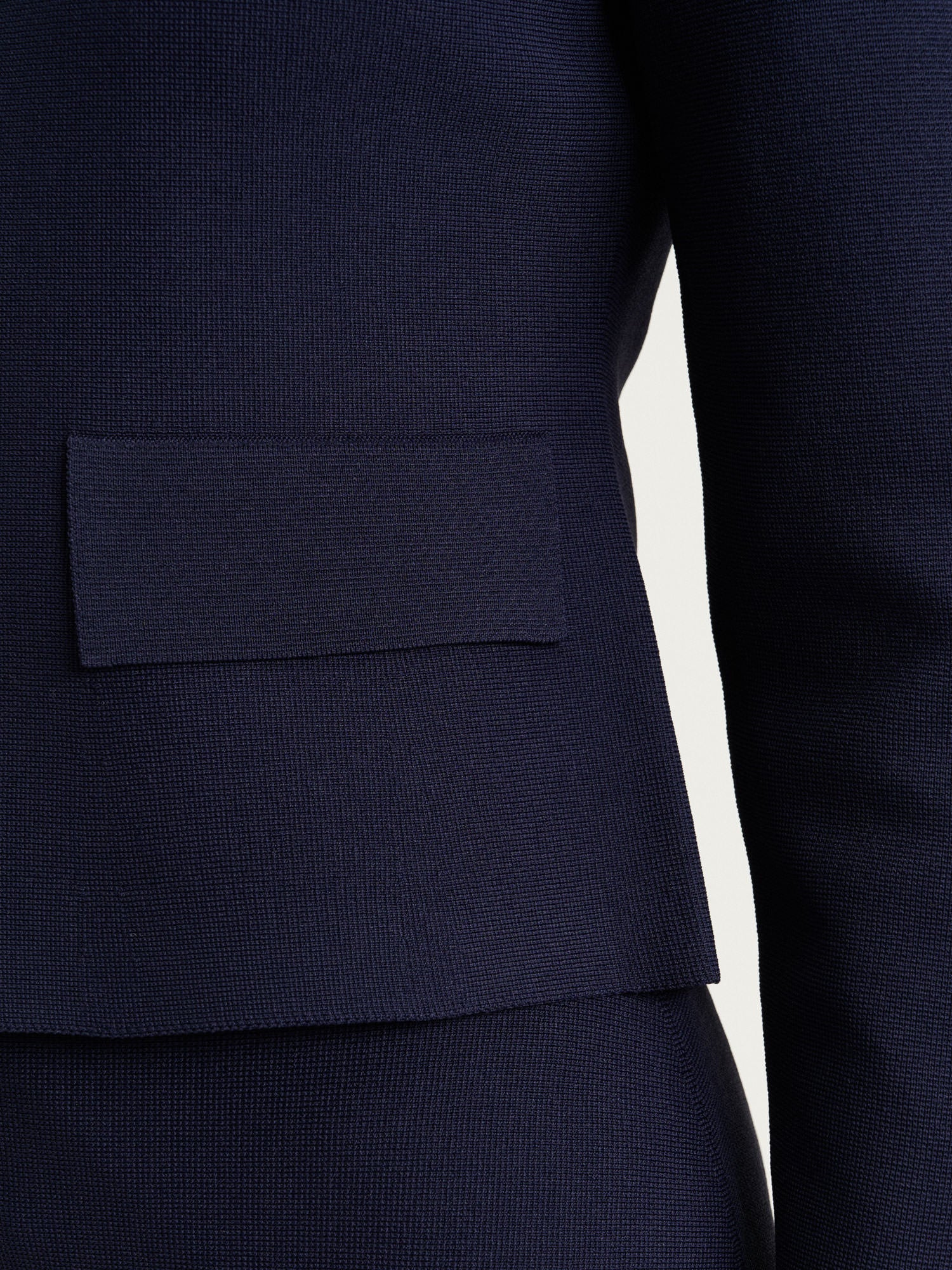 ZIP FRONT MILANO CREPE KNIT JACKET - Image 14