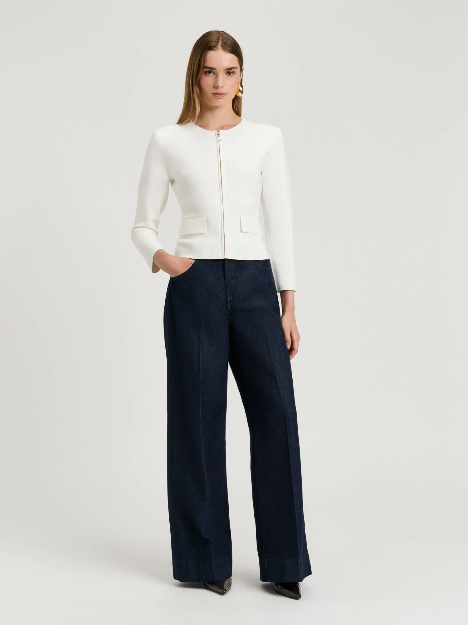 ZIP FRONT MILANO JACKET